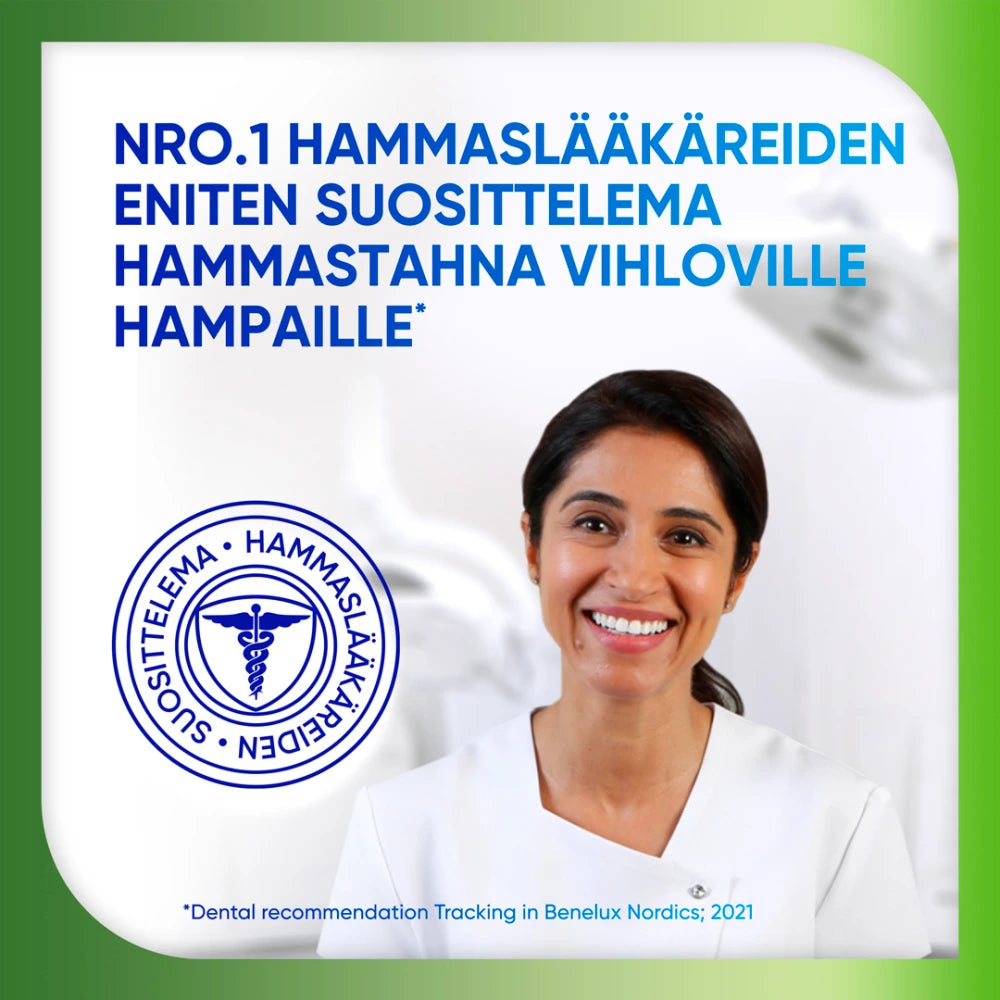 SENSODYNE Nourish Gently Soothing hammaslääkärit suosittelee