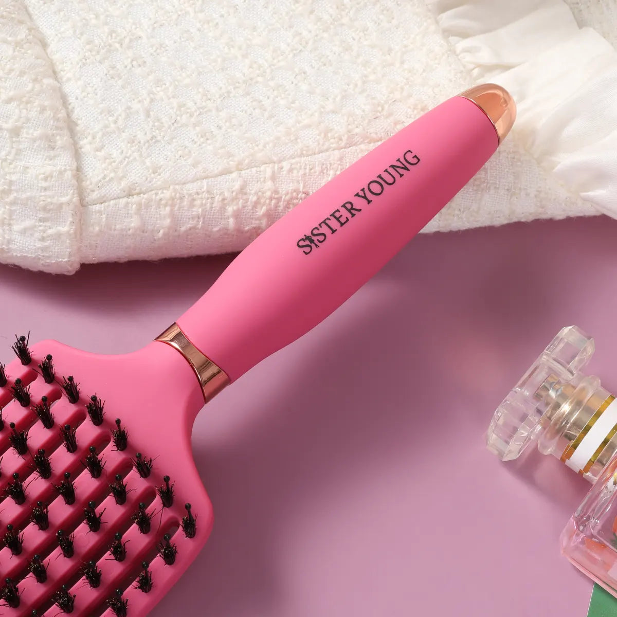 SisterYoung Ovia Fuchsia hiustenselvitysharja ergoniminen varsi