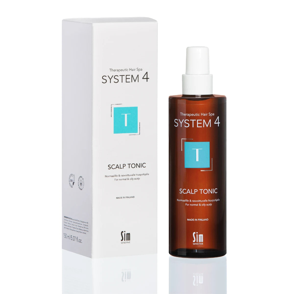 SYSTEM 4 Scalp Tonic T hoitoneste normaalille ja rasvoittuvalle hiuspohjalle 150 ml