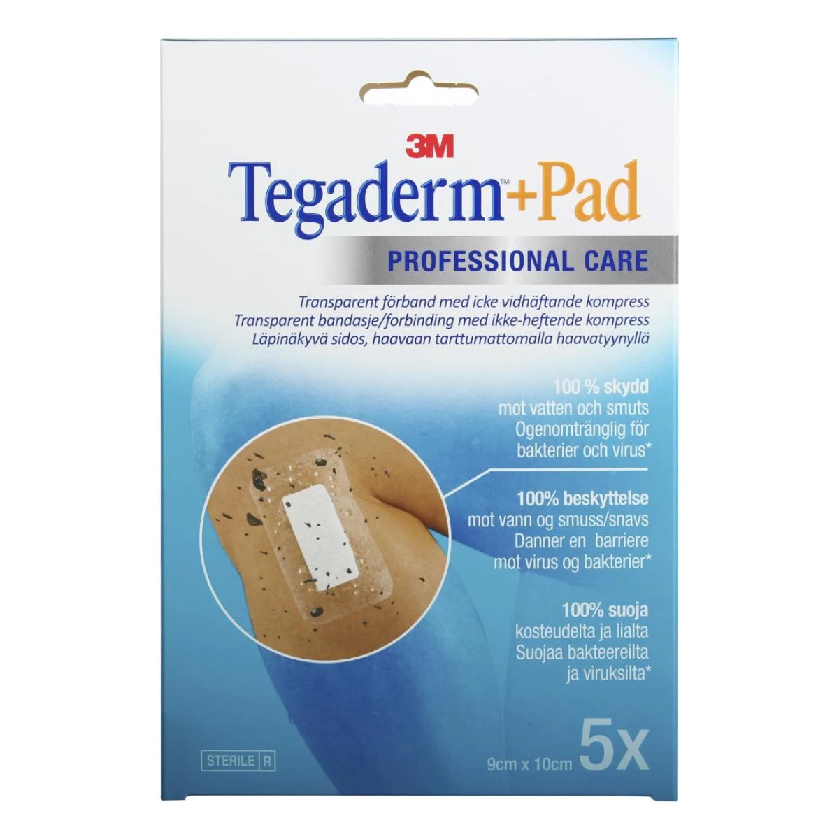 3M Tegaderm+Pad Haavakalvo tyynyllä 9 cm x 10 cm 5 kpl