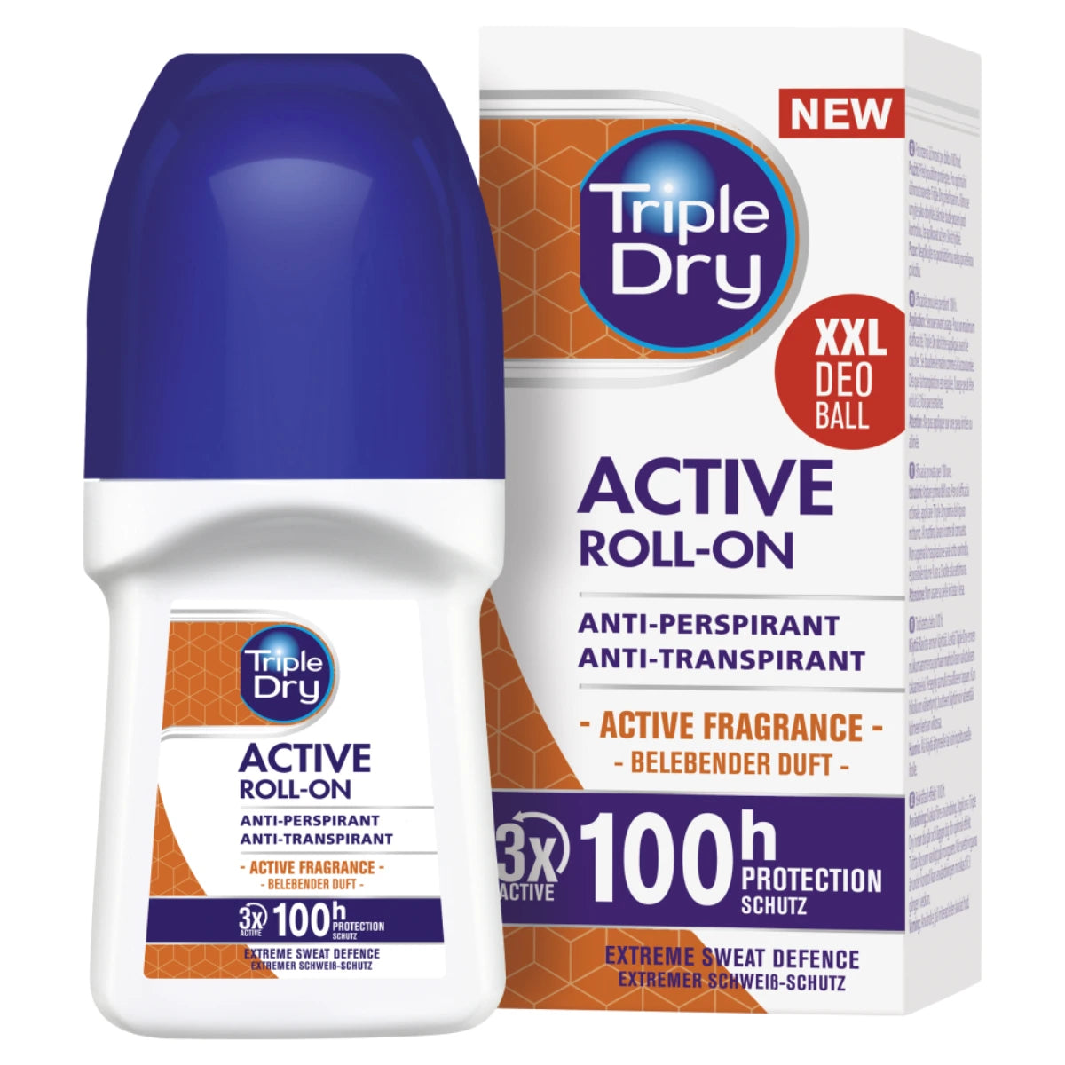 Triple Dry 100h Active Men antiperspirant roll-on 50 ml