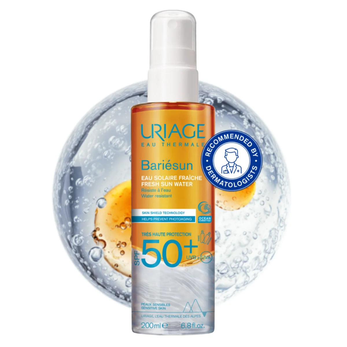 Uriage Bariesun SPF50+ Fresh Sun Water 200 ml