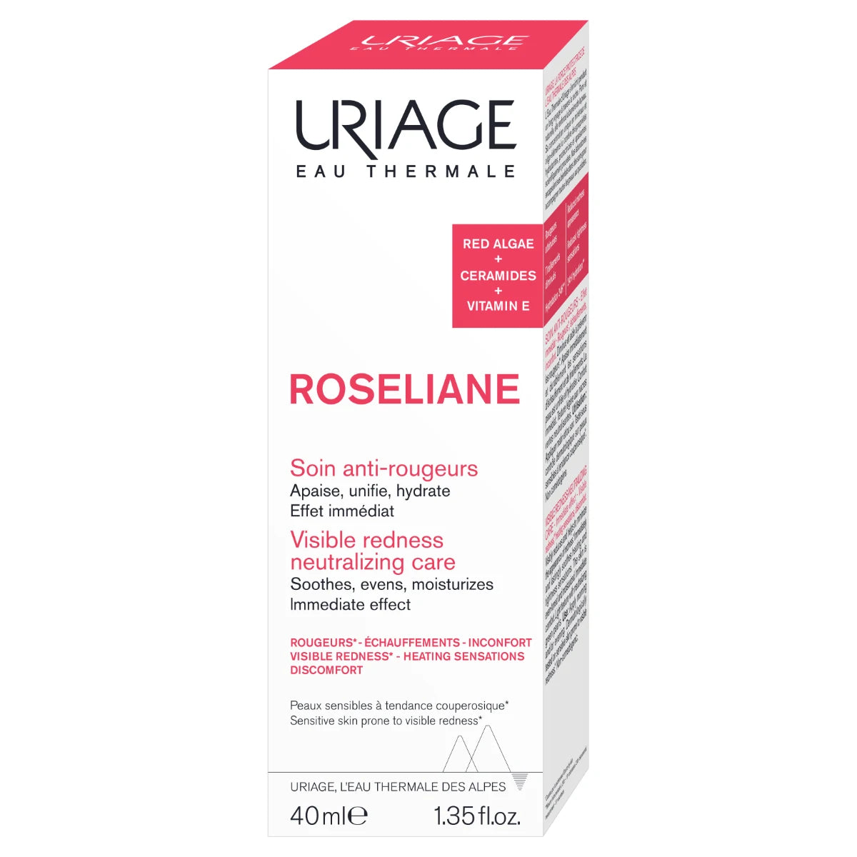 Uriage Roseliane Anti-Redness Cream 40 ml – Rauhoittaa herkkää punoittavaa ihoa