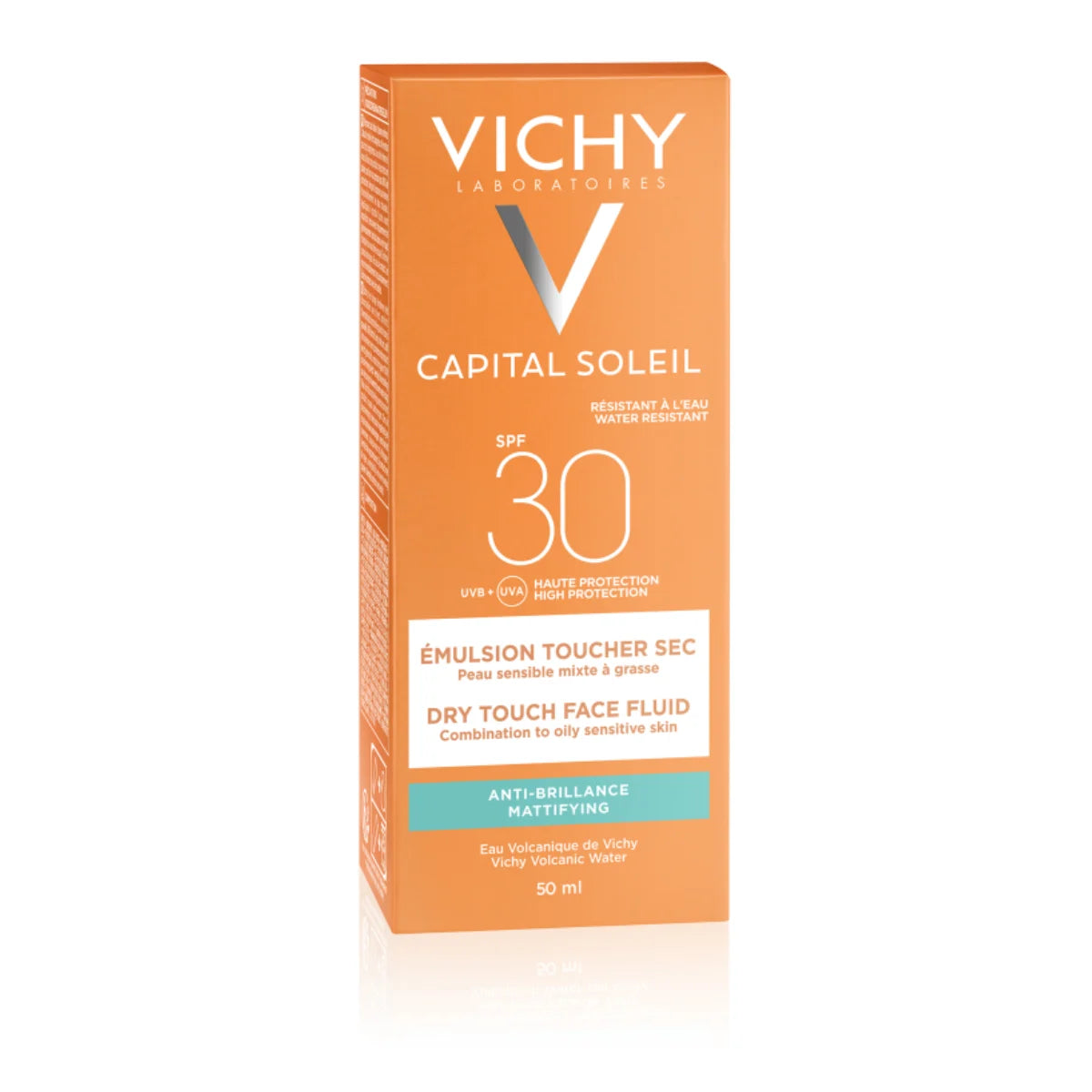 Vichy Capital Soleil Dry Touch SPF30 50 ml – rasvoittuvalle iholle
