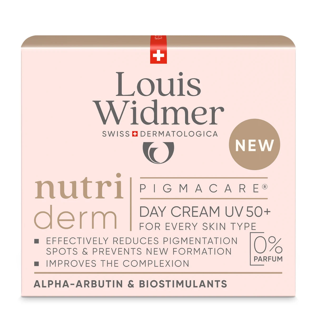 Widmer Nutriderm Pigmacare Day Cream UV 50 hajusteeton päivävoide pigmenttimuutoksia vastaan