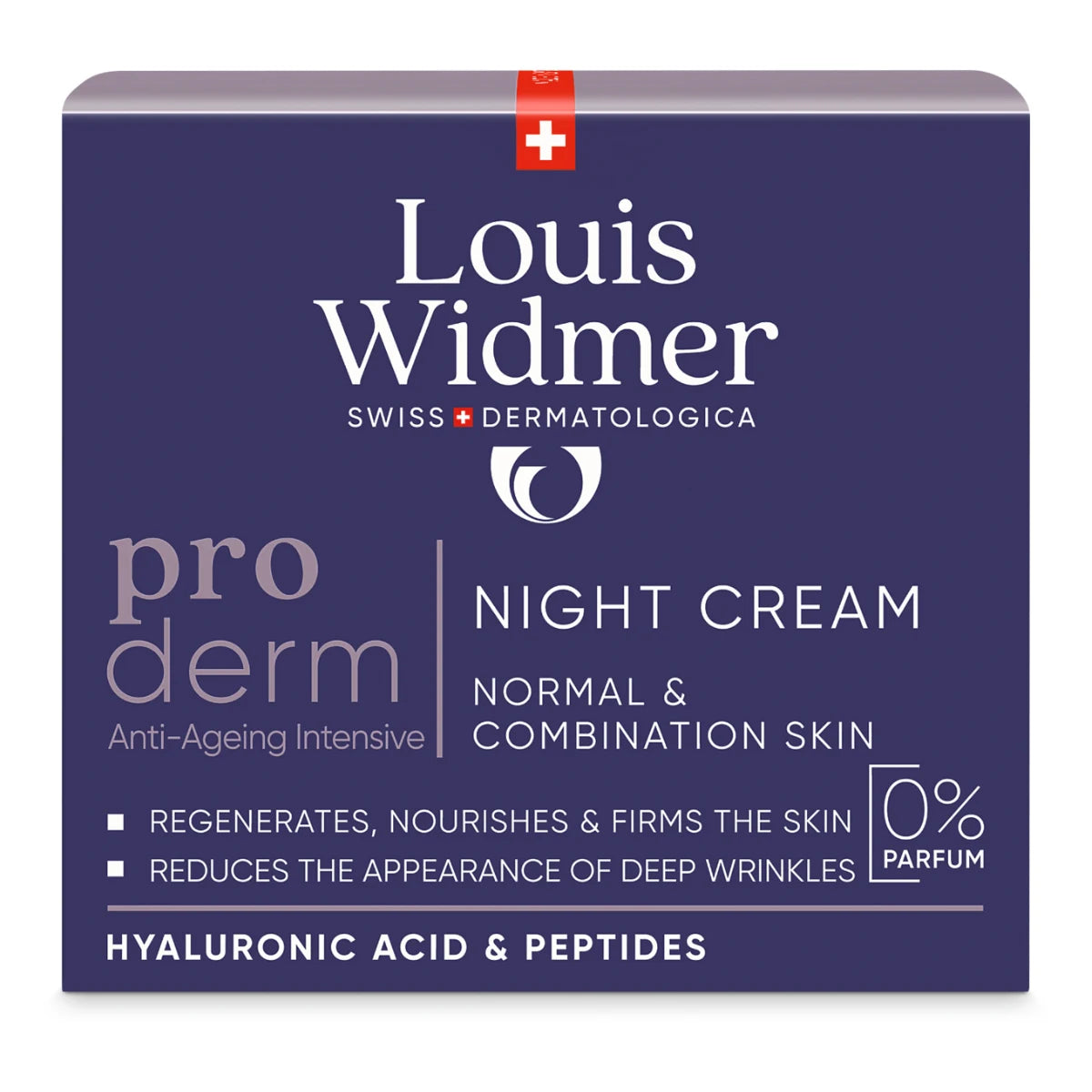 Widmer Proderm Night Cream Hajusteeton 50 ml normaalille ja sekaiholle juonteita vähentämään