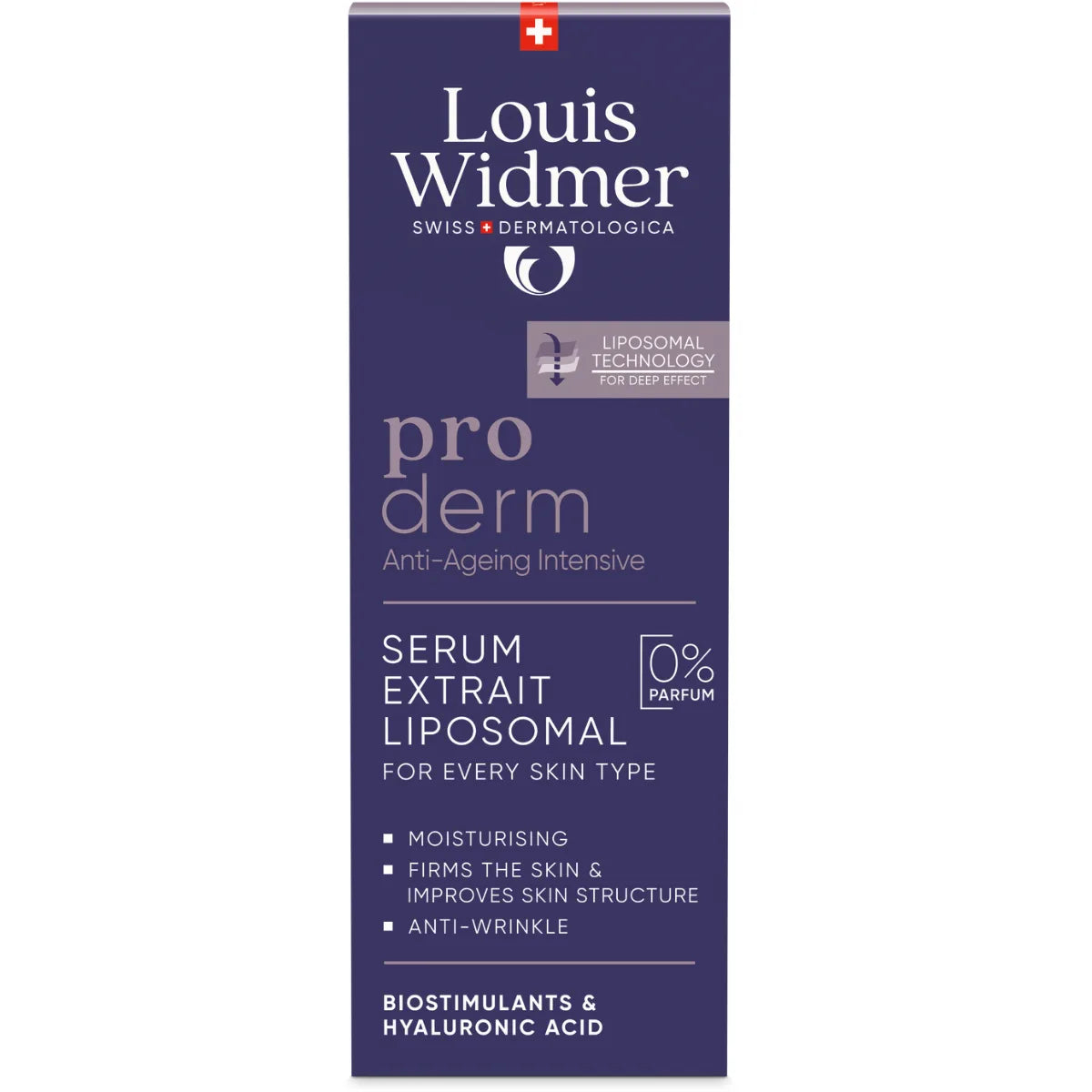 Widmer Proderm Serum Extrait Liposomal hajusteeton 30 ml – tehoseerumi juonteisiin