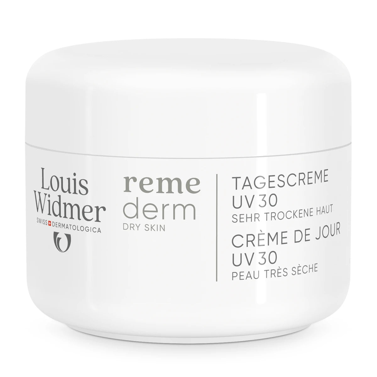 Widmer Remederm Day Cream UV30 Hajusteeton, 50 ml – Kosteuttava päivävoide kuivalle ja atooppiselle iholle UV-suojalla