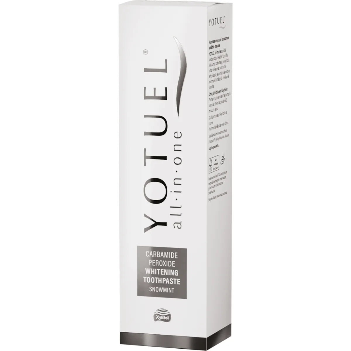 YOTUEL All-in-one Snowmint valkaiseva hammastahna valkaisee hammasluuta