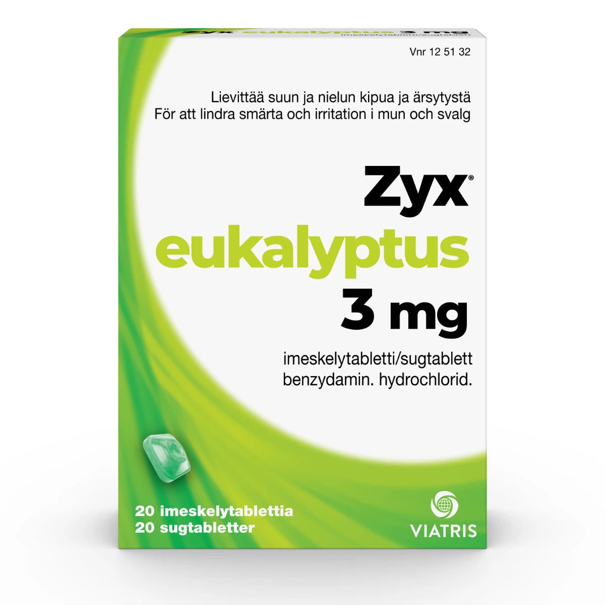 ZYX Eukalyptus 3 mg imeskelytabletti 20 kpl