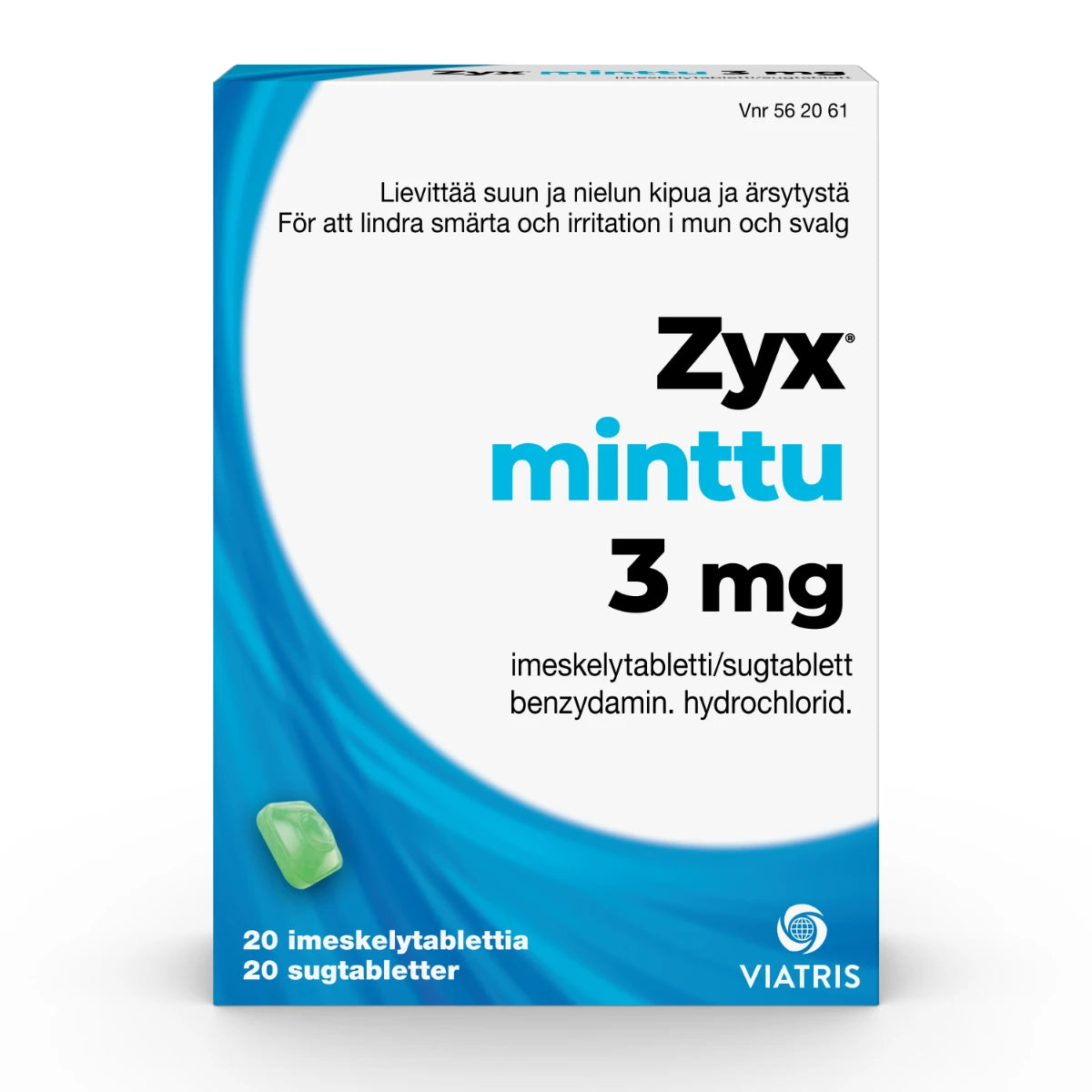 ZYX Minttu 3 mg imeskelytabletti 20 kpl