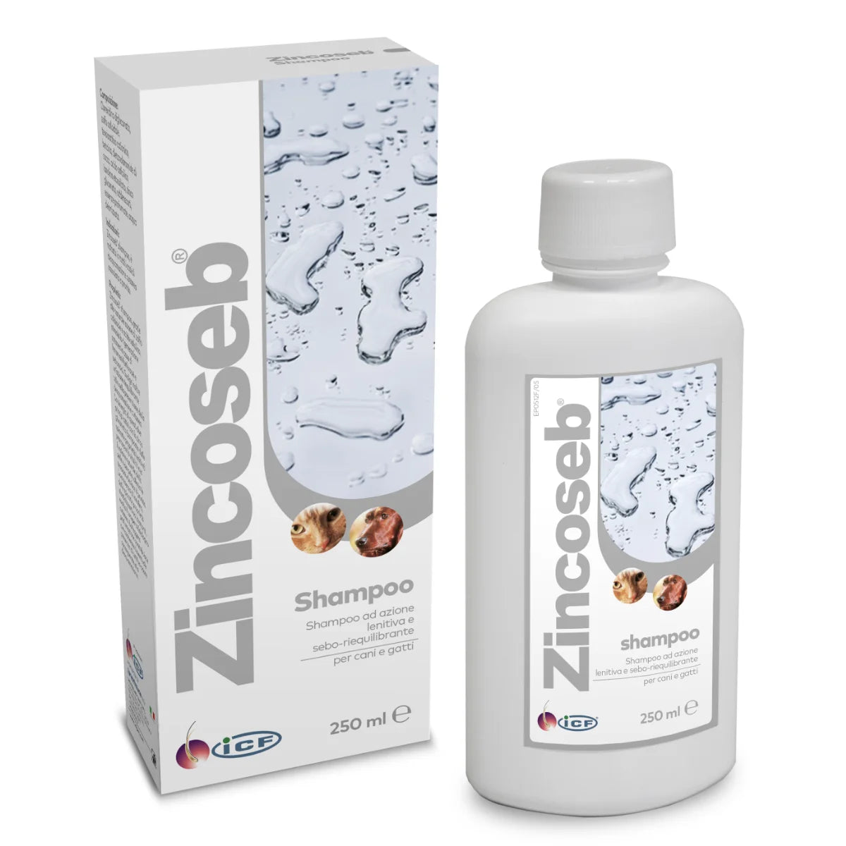ZINCOSEB Shampoo hilseilevän ja kutiavan ihon hoitoon 250 ml