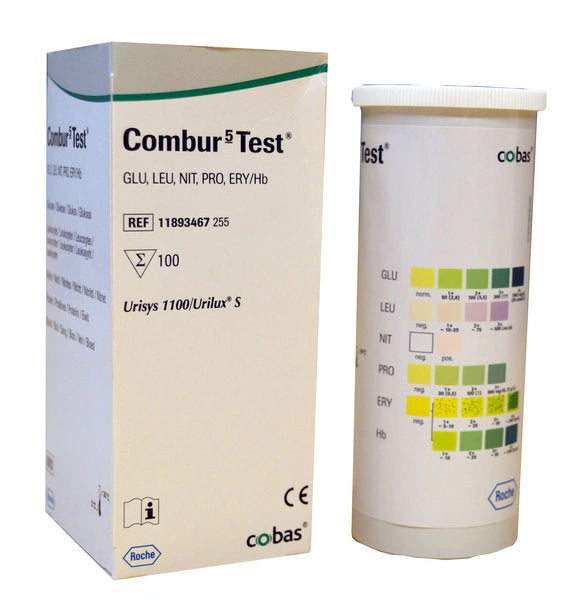 COMBUR 5-TEST -virtsatestiliuska 100 kplCOMBUR 5-TEST -virtsatestiliuska 100 kpl