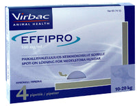 EFFIPRO KESKIKOKOISILLE KOIRILLE 100 mg/ml vet paikallisvaleluliuos 10-20 kg, 4x1,34 ml
