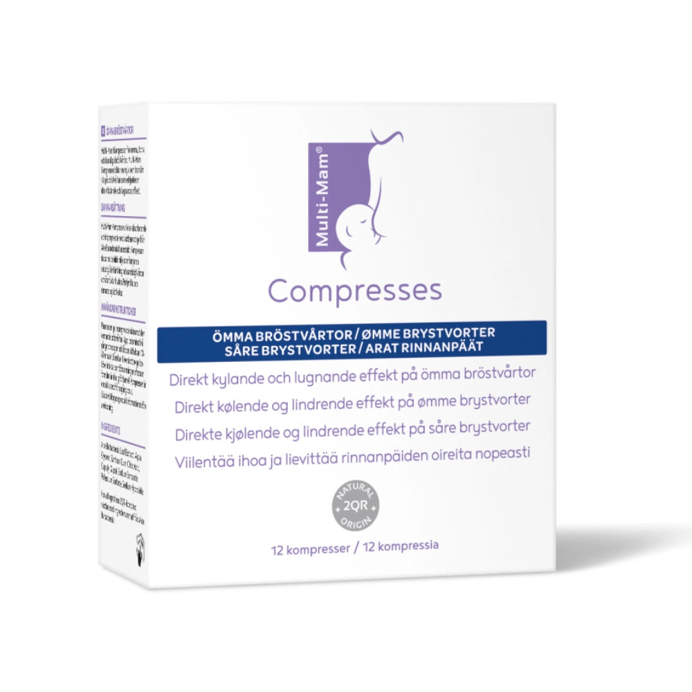 MULTI-MAM Compresses geelitaitokset kipeille rinnanpäille 12 kpl