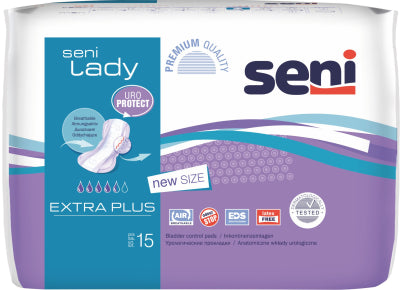 SENI LADY EXTRA PLUS VIRTSANKARKAILUSUOJA NAISILLE 15 KAPPALETTA