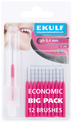 EKULF HAMMASVÄLIHARJA PH ABC 0,4 VIOLETTI 12 KAPPALETTA