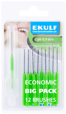 EKULF HAMMASVÄLIHARJA PH ABC 0,9 VIHREÄ 12 KAPPALETTA