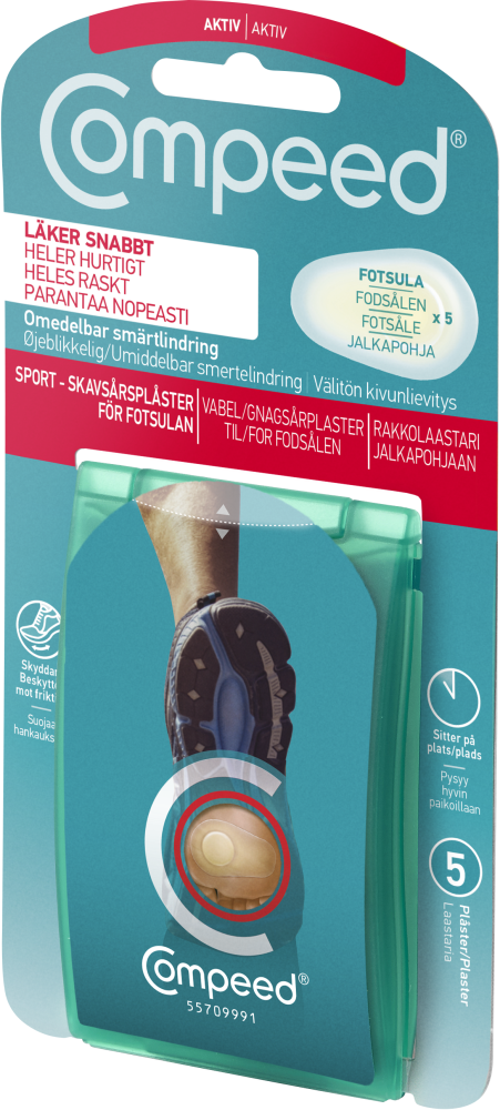 COMPEED RAKKOLAASTARI JALKAPOHJILLE 5 KAPPALETTA