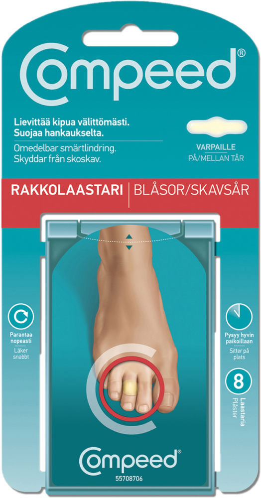 COMPEED RAKKOLAASTARI VARPAILLE 8 KAPPALETTA