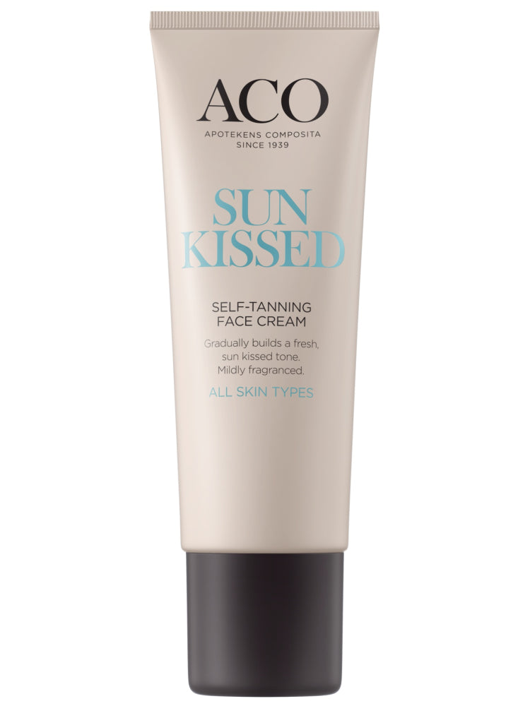 ACO SUNKISSED SELF-TANNING FACE CREAM RUSKETTAVA KASVOVOIDE HAJUSTETTU 50 ML