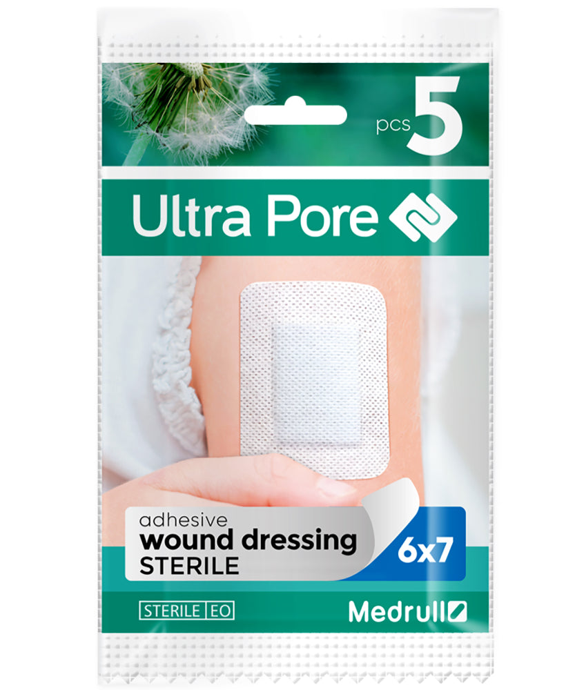 MEDRULL ULTRA PORE KIINNITTYVÄ SIDOS 6X7CM 5 KPL