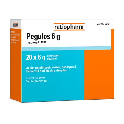 PEGULOS 6 g jauhe oraaliliuosta varten, annospussi 20x6 g
