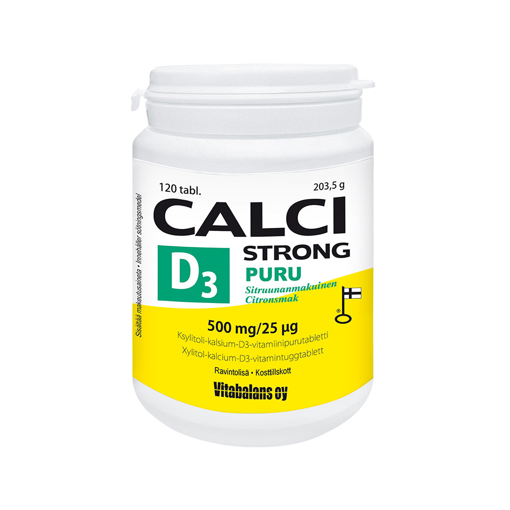 CALCI STRONG +D3 PURUTABLETTI 120 TABLETTIA