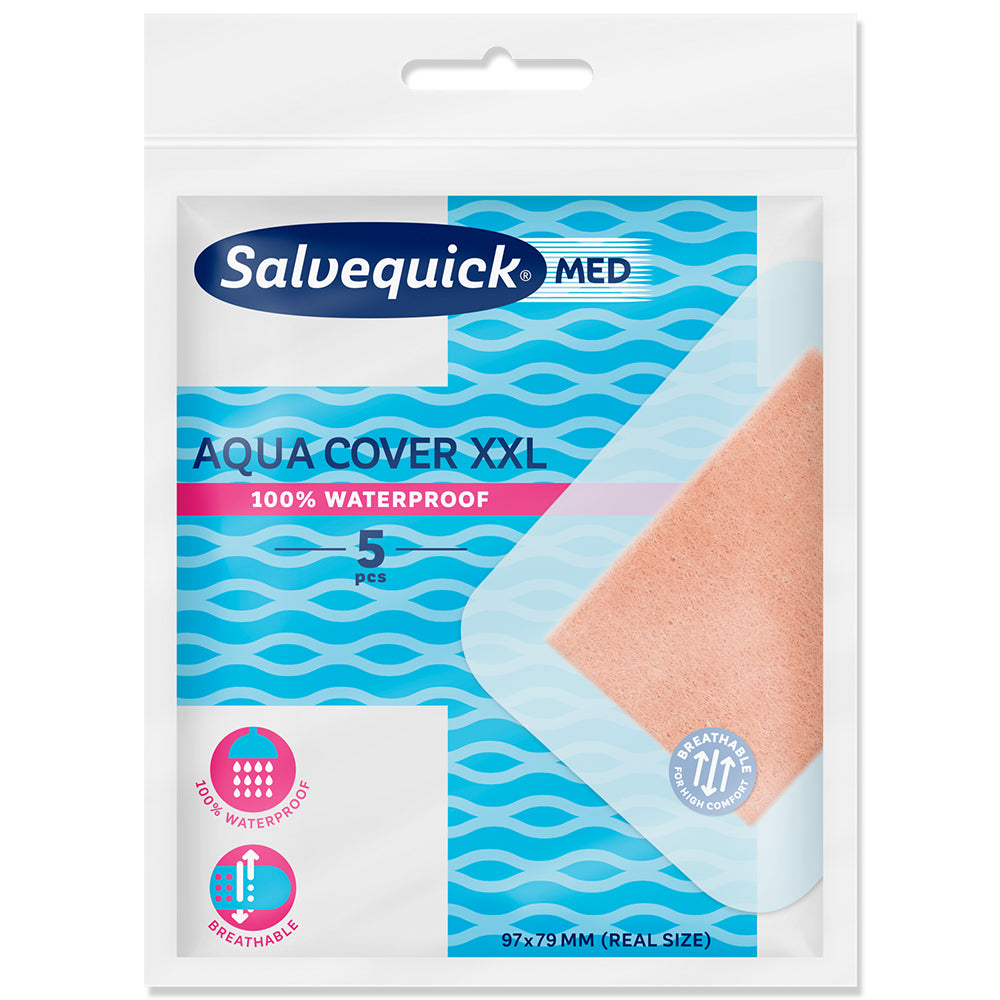 SALVEQUICK MED AQUA COVER XXL LAASTARI 5 KPL