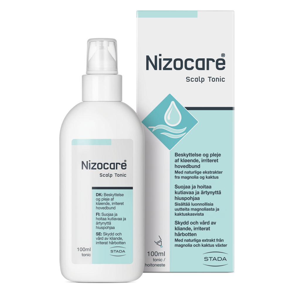 NIZOCARE Scalp Tonic hoitoneste kutisevalle, ärtyneelle päänahalle