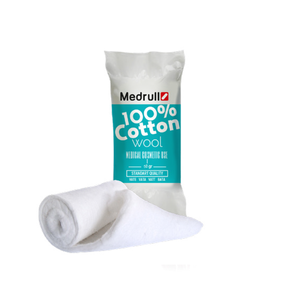 MEDRULL COTTON WOOL PUUVILLAA RULLASSA 50 G