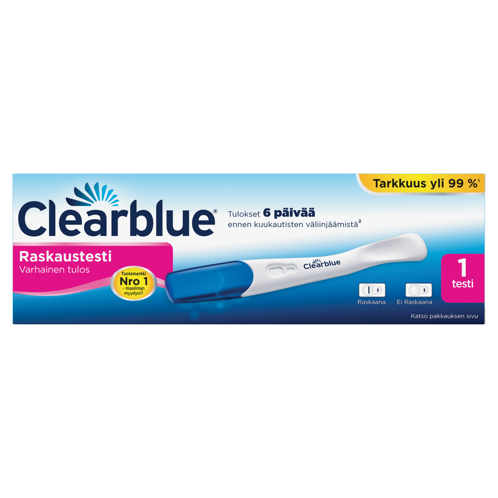 CLEARBLUE EARLY DETECTION VARHAINEN RASKAUSTESTI 1 KPL