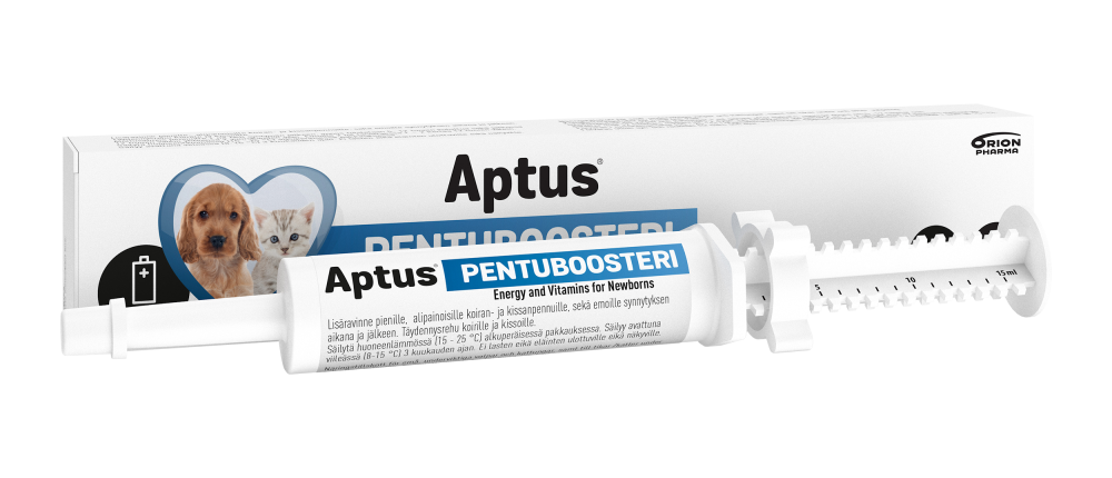 APTUS PENTUBOOSTERI PASTA KISSAN- JA KOIRANPENNUILLE 15 ML