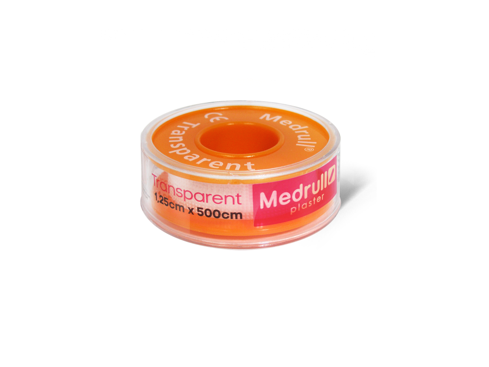 MEDRULL TRANSPARENT KIINNELAASTARI 1,25CM X 500CM 1 KPL