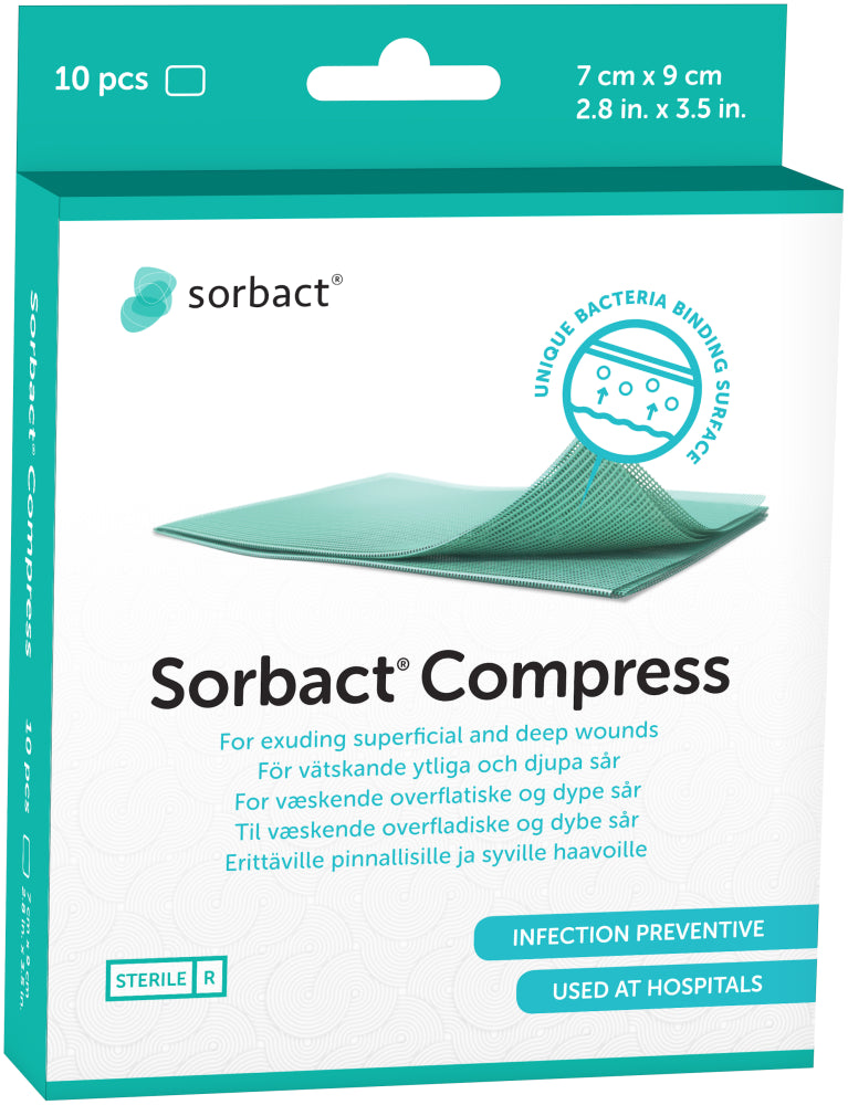 SORBACT Sidetaitos 7 cm x 9 cm 10 kpl