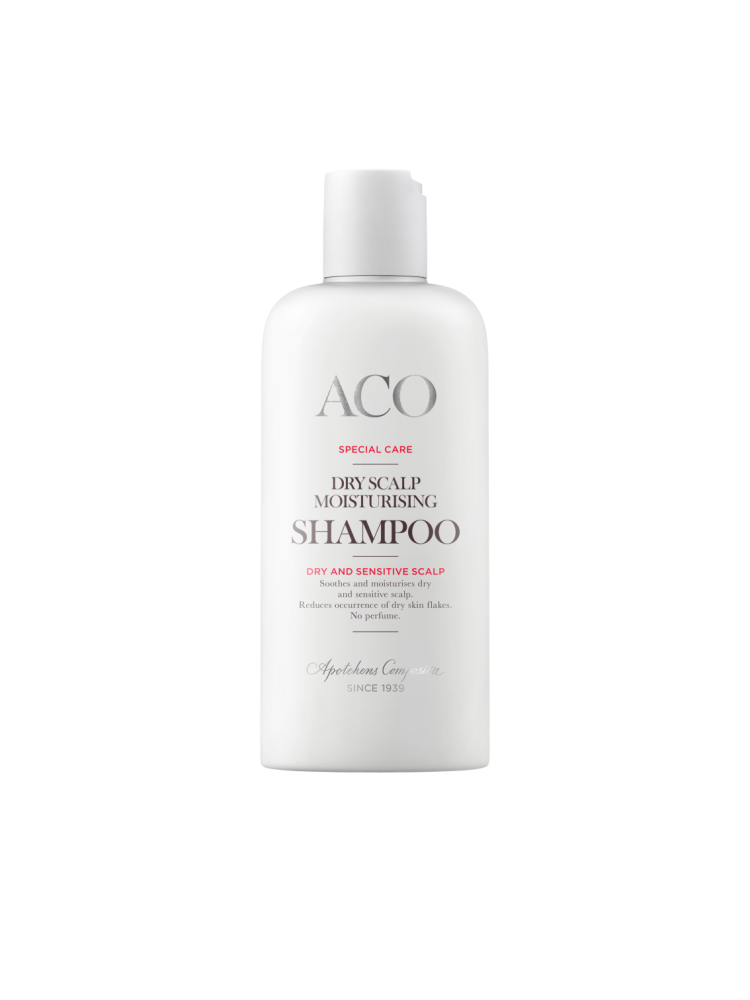 ACO Special Care Dry Scalp Shampoo kuivalle ja herkälle hiuspohjalle, hajusteeton 200 ml