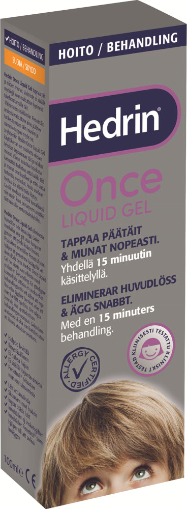 HEDRIN Once geeli päätäiden häätöön 100 ml