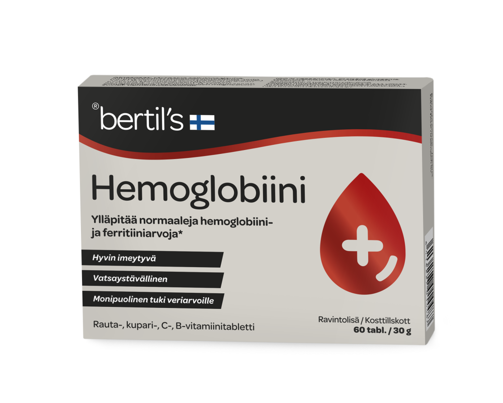 BERTILS Hemoglobiini tabletti 60 tablettia