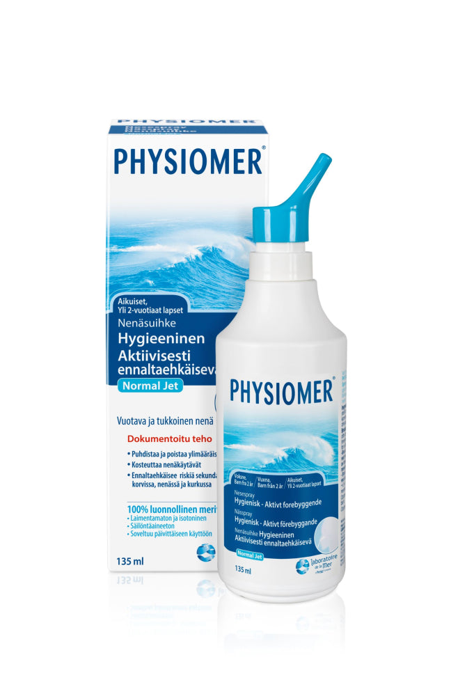 PHYSIOMER Normal Jet & Spray nenän huuhteluun 135 ml