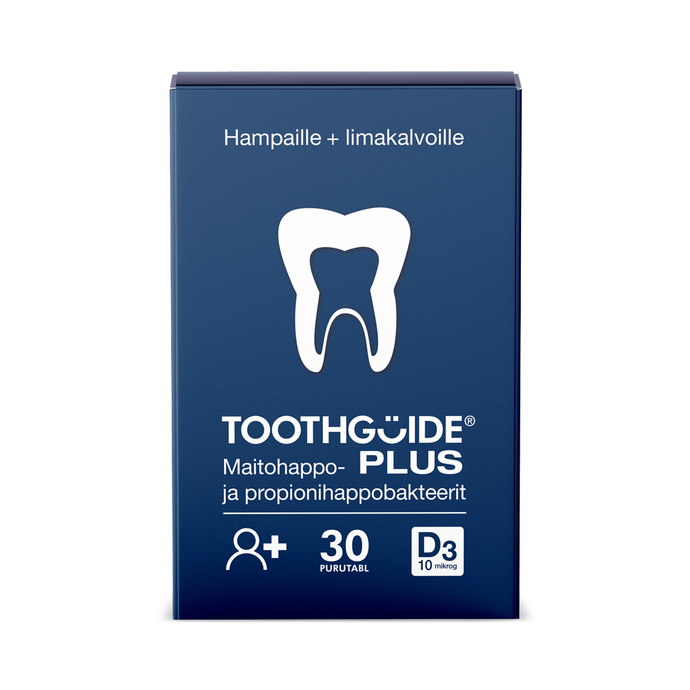 TOOTHGUIDE Aikuiset Plus maitohappobakteerivalmiste 30 kpl