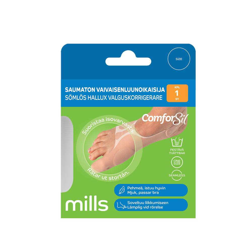 COMFORSIL Saumaton vaivaisenluunoikaisija, vasen