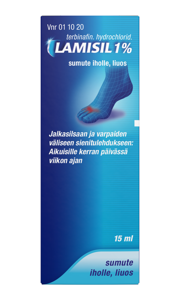 LAMISIL 10 mg/ml sumute iholle, liuos 15 ml