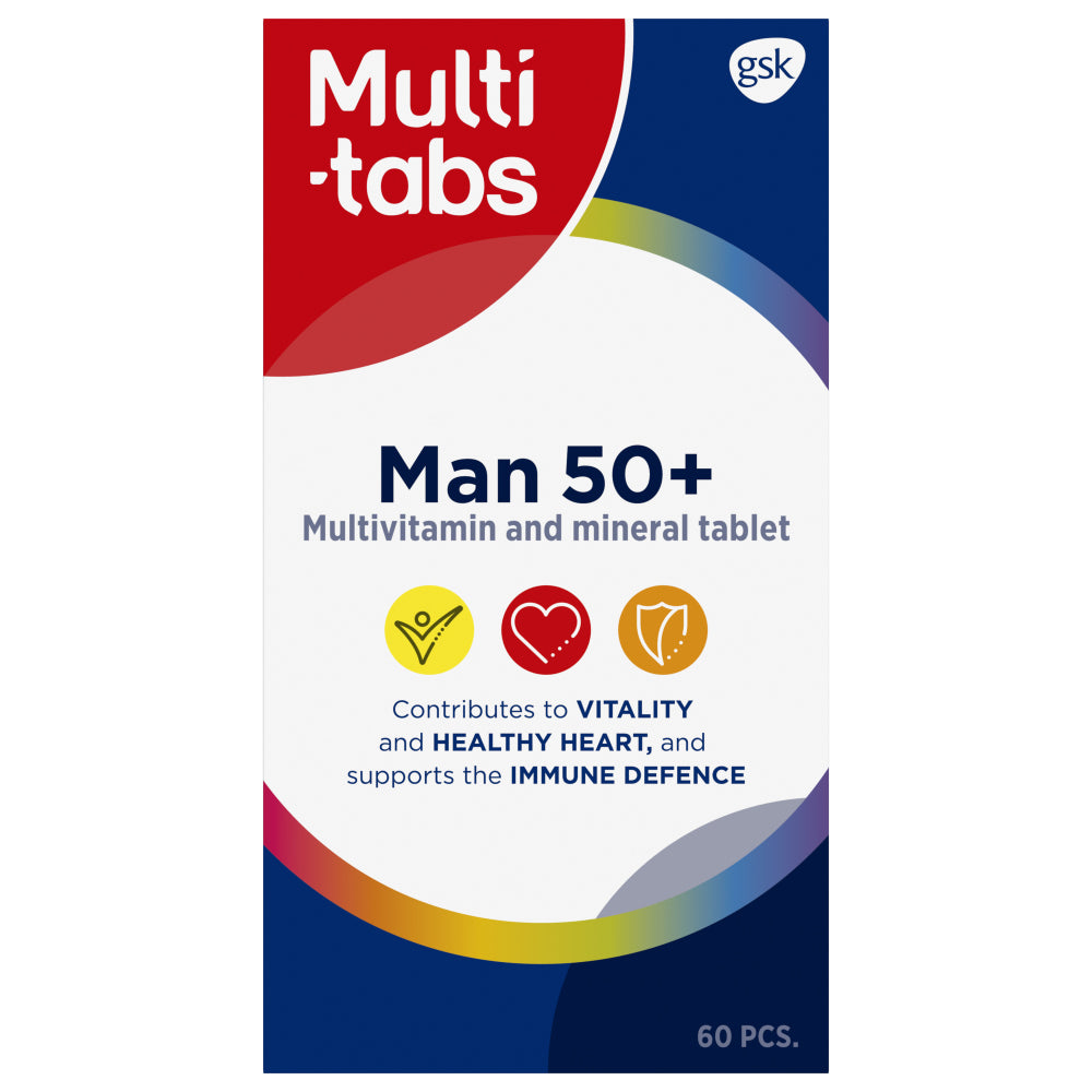 MULTI-TABS Man 50+ monivitamiini tabletti 60 kpl