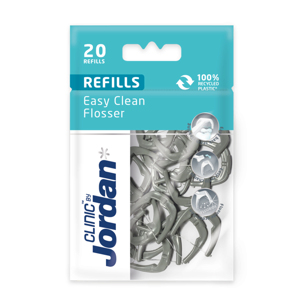 CLINIC By Jordan Easy Clean Flosser Refill hammaslankaimen täyttöpakkaus 20 kpl
