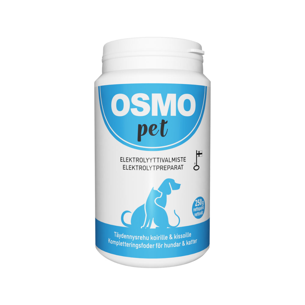 OSMOPET Vet elektrolyyttivalmiste koirilla ja kissoille 250 g