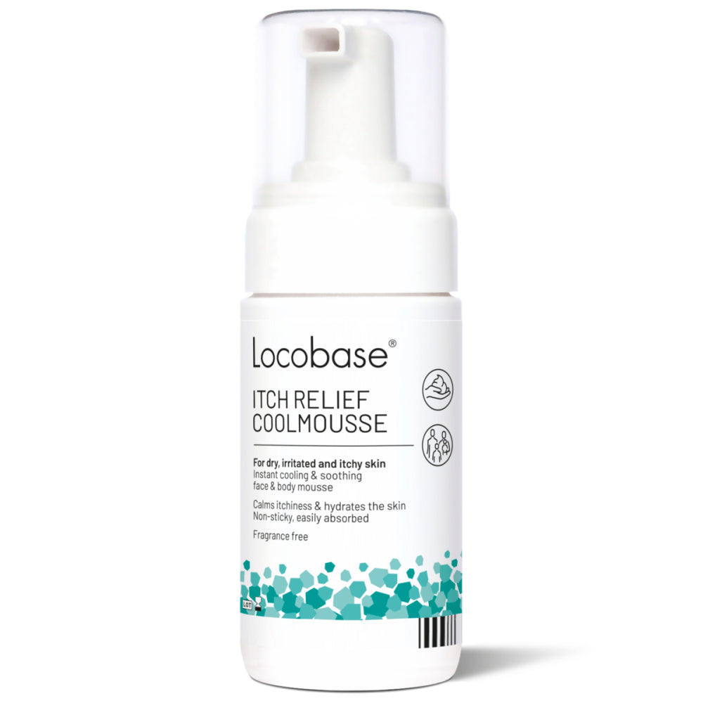 LOCOBASE Itch relief coolmousse viilentävä vartalovaahto kutiavalle iholle 100 ml