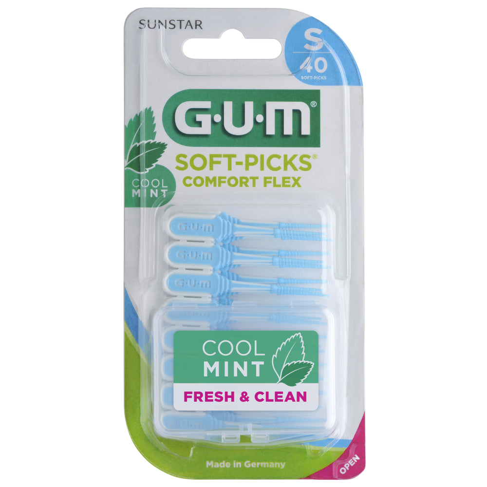 GUM Soft-picks comfort flex mint small harjatikut joustavalla varrella