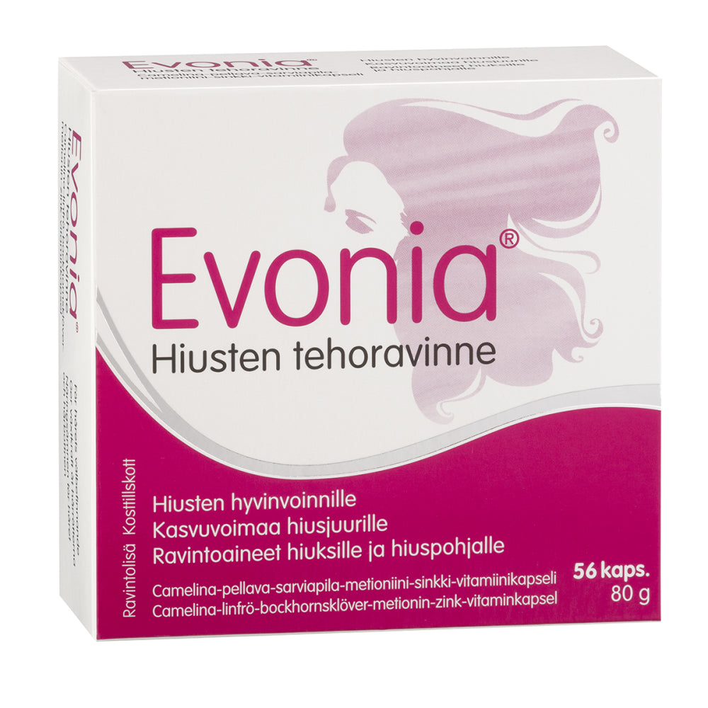 EVONIA Hiusten tehoravinne kapselit 56 kpl