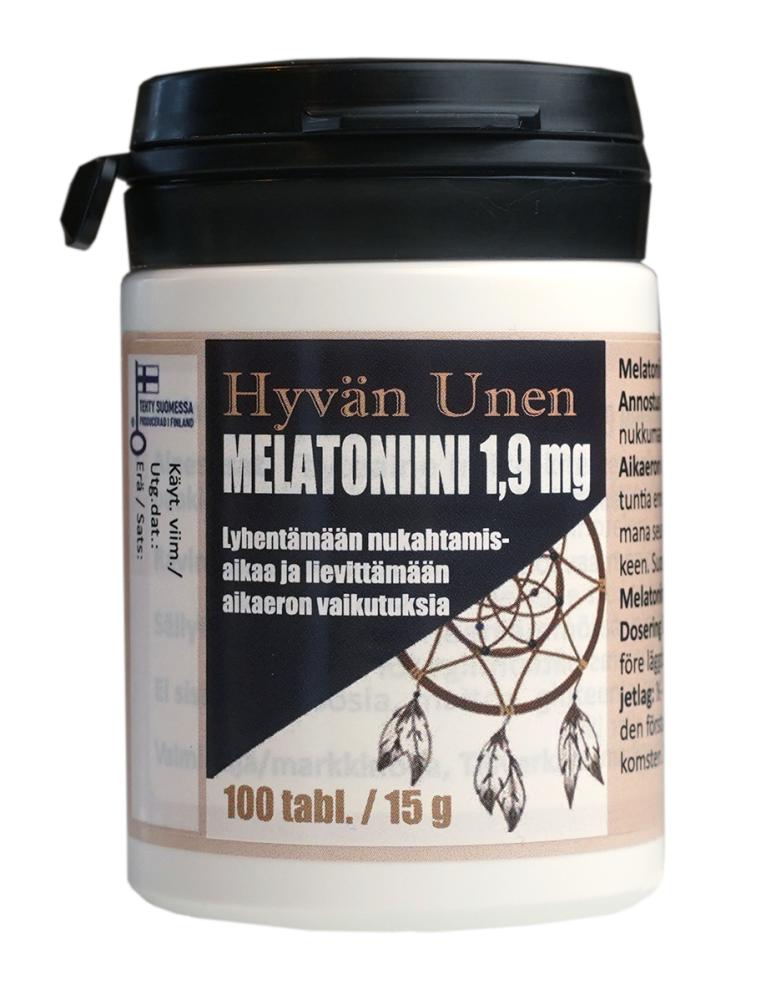 HYVÄN Unen Melatoniini 1,9 mg tabletti 100 kpl