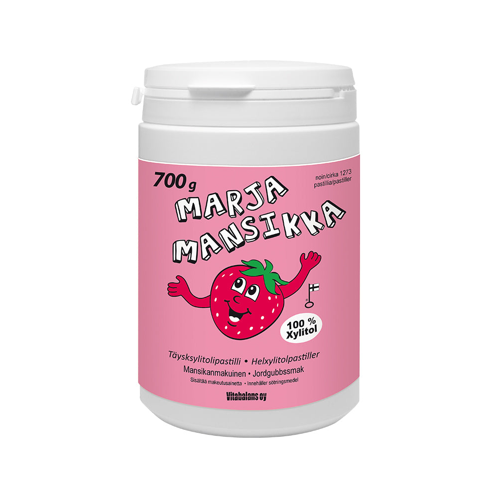 MARJA MANSIKKA Täysksylitolipastilli iso pakkaus 700 g